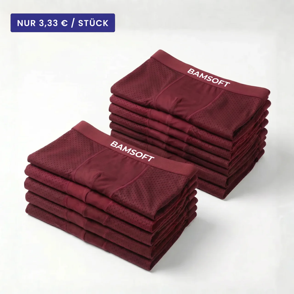 BamSoft | Atmungsaktive Bambus-Boxershorts (5+7 GRATIS)