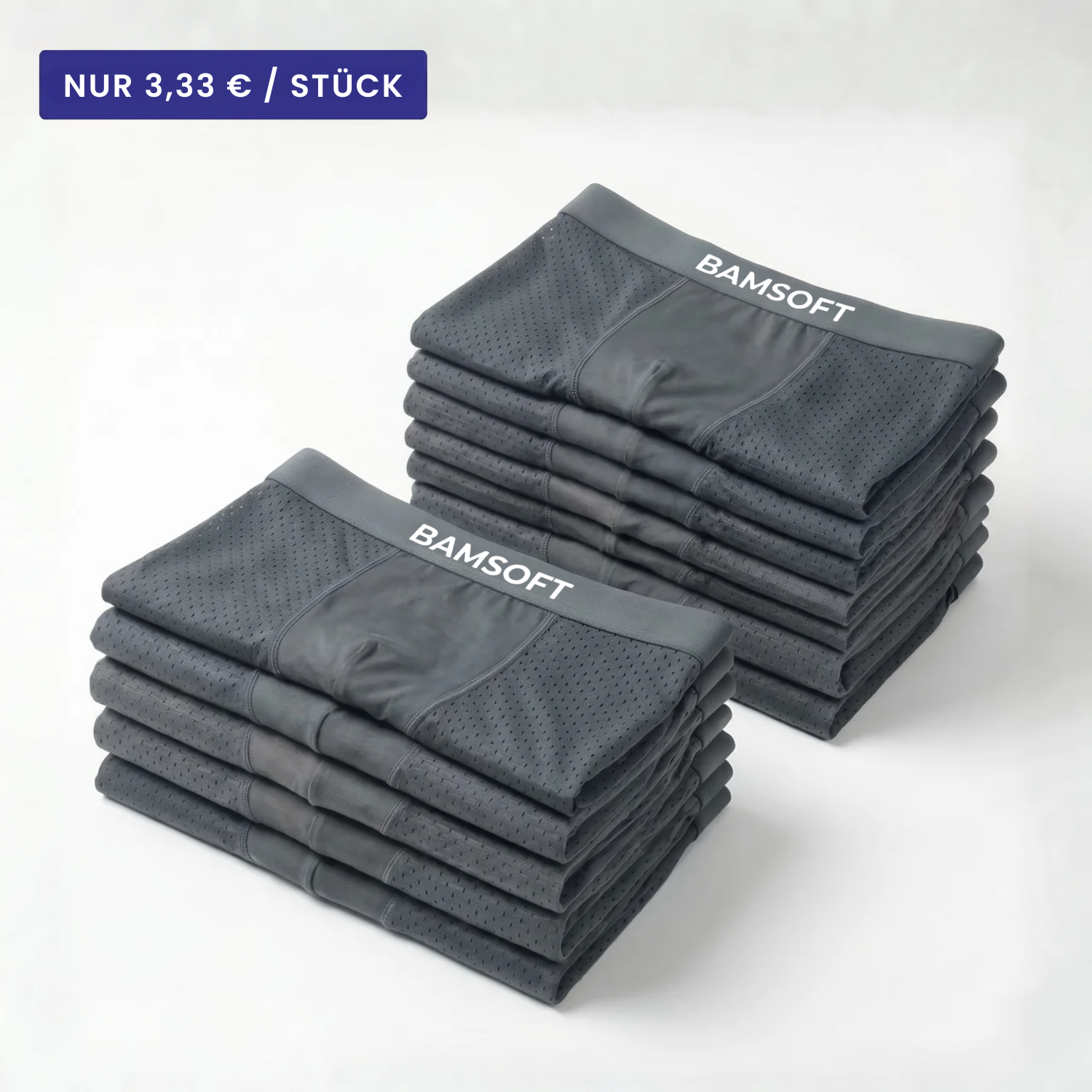 BamSoft | Atmungsaktive Bambus-Boxershorts (5+7 GRATIS)