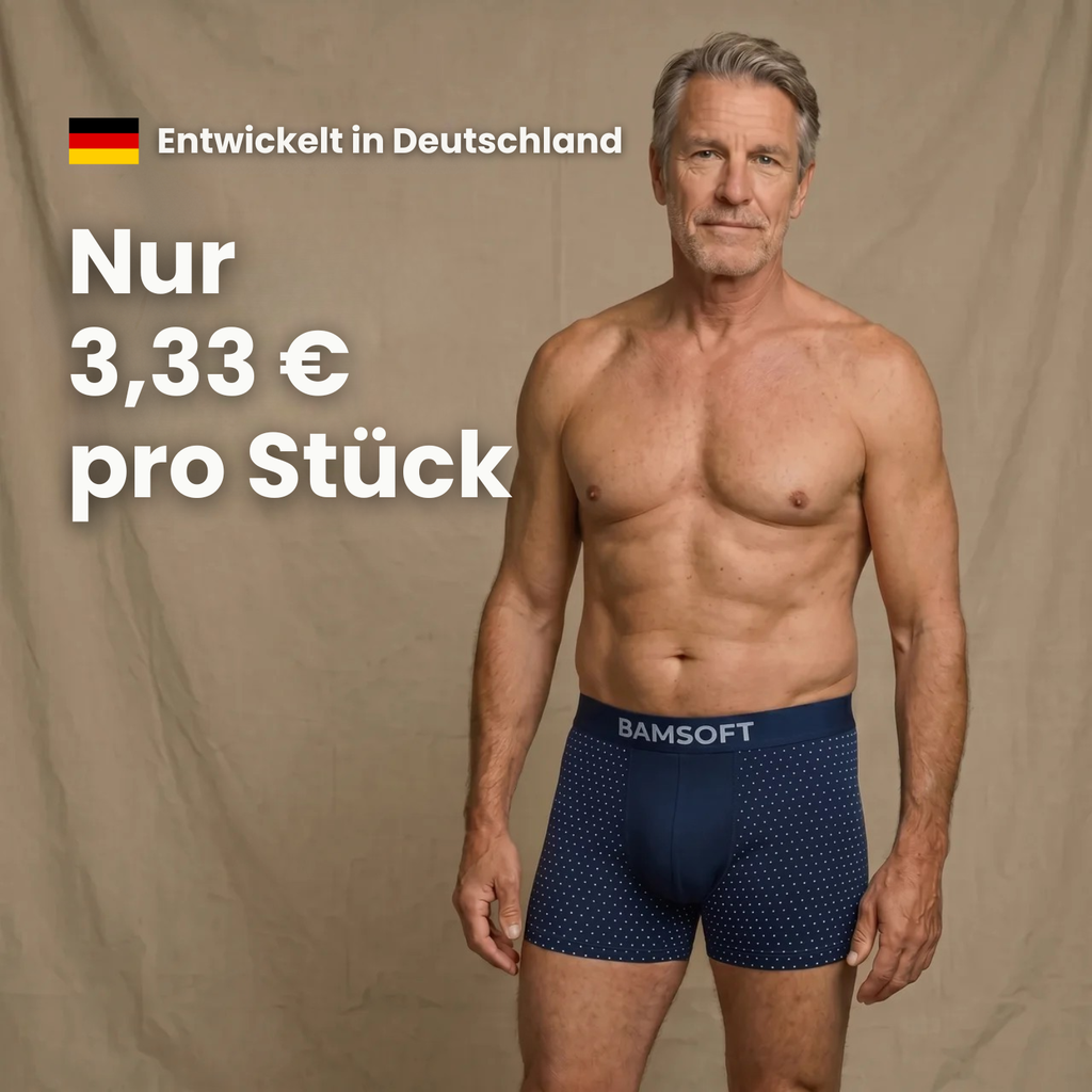 BamSoft | Atmungsaktive Bambus-Boxershorts (5+7 GRATIS)